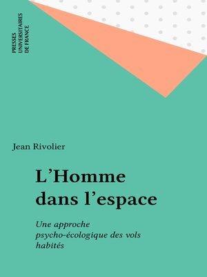 cover image of L'Homme dans l'espace